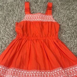 Janie and Jack Vibrant Orange Sundress